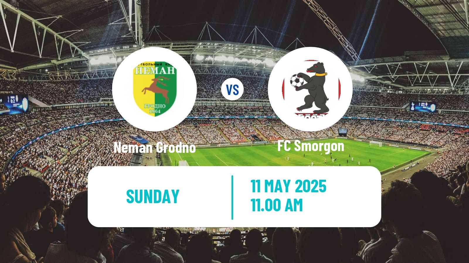 Soccer Belarusian Vysshaya Liga Neman Grodno - Smorgon