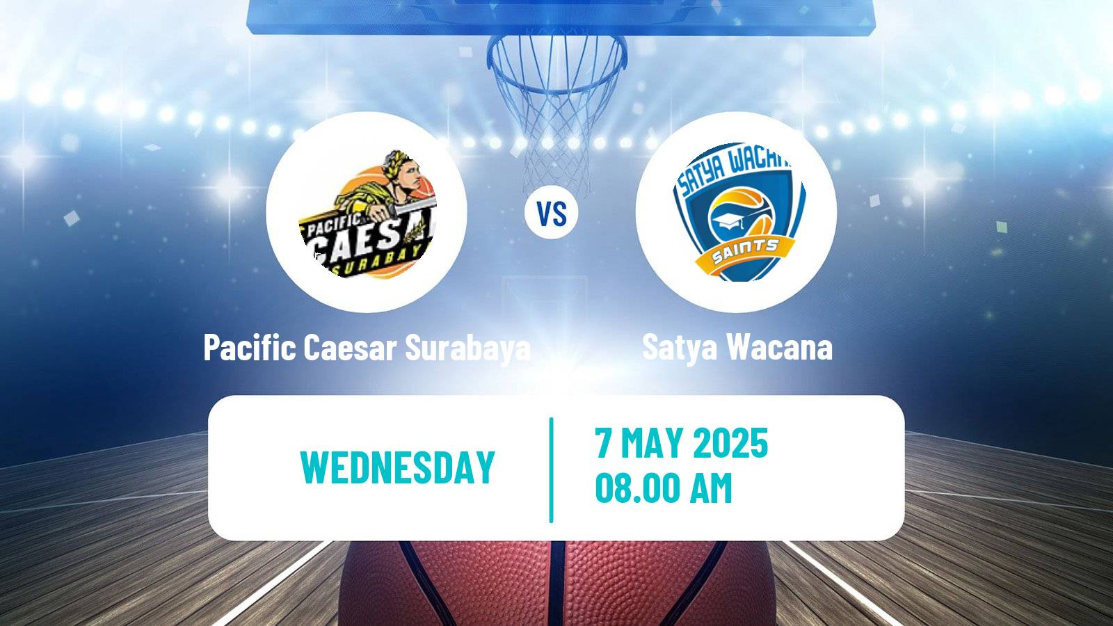 Basketball Indonesian IBL Pacific Caesar Surabaya - Satya Wacana