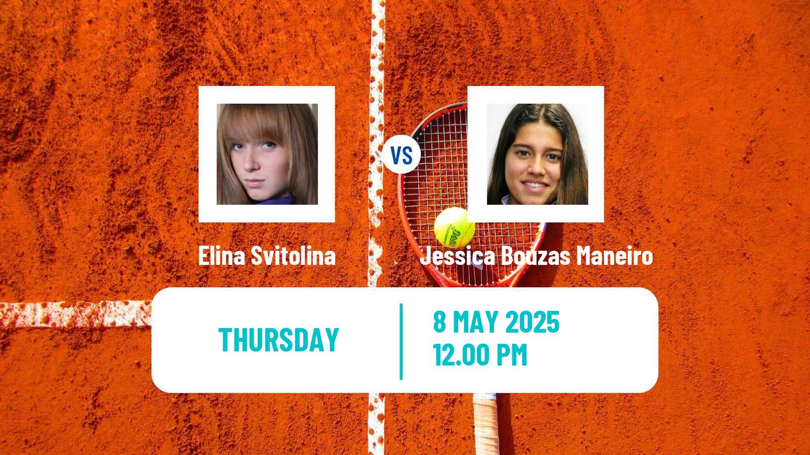 Tennis WTA Roma Elina Svitolina - Jessica Bouzas Maneiro