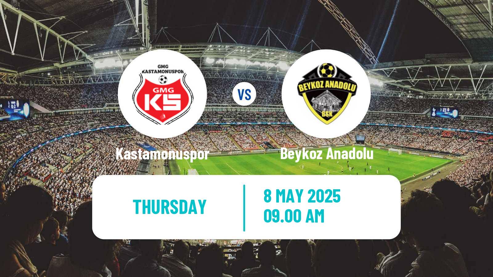 Soccer Turkish Second League White Group Kastamonuspor - Beykoz Anadolu