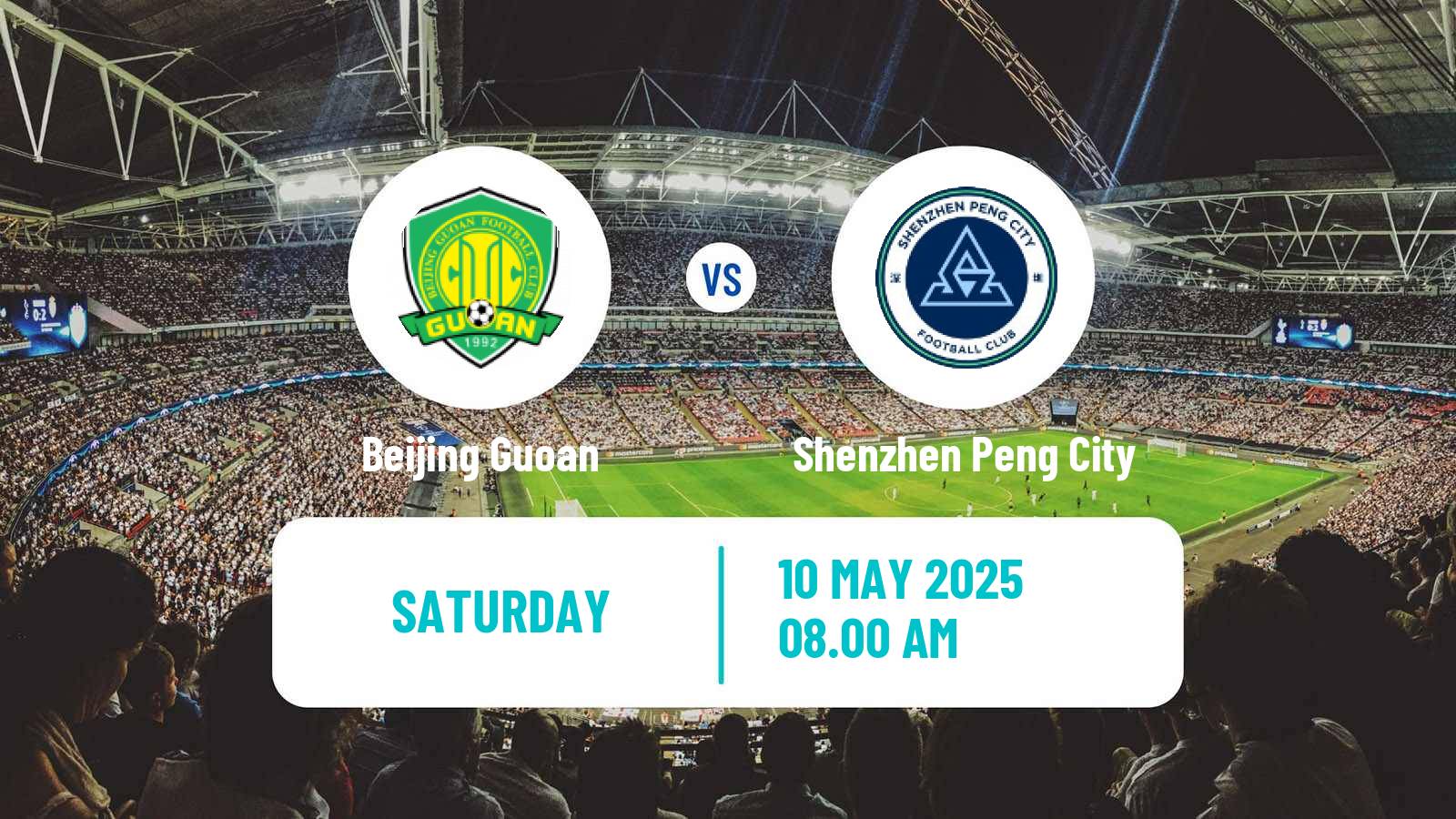 Soccer Chinese Super League Beijing Guoan - Shenzhen Peng City