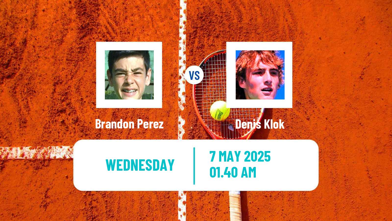 Tennis ITF M15 Tehran Men Brandon Perez - Denis Klok