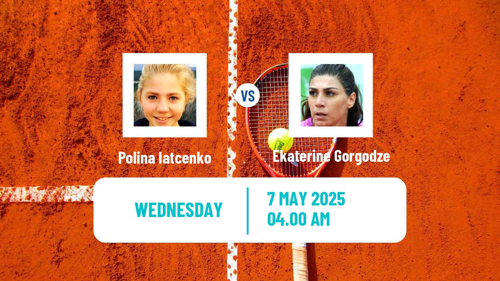 Tennis ITF W50 Lopota 2 Women 2025 Polina Iatcenko - Ekaterine Gorgodze