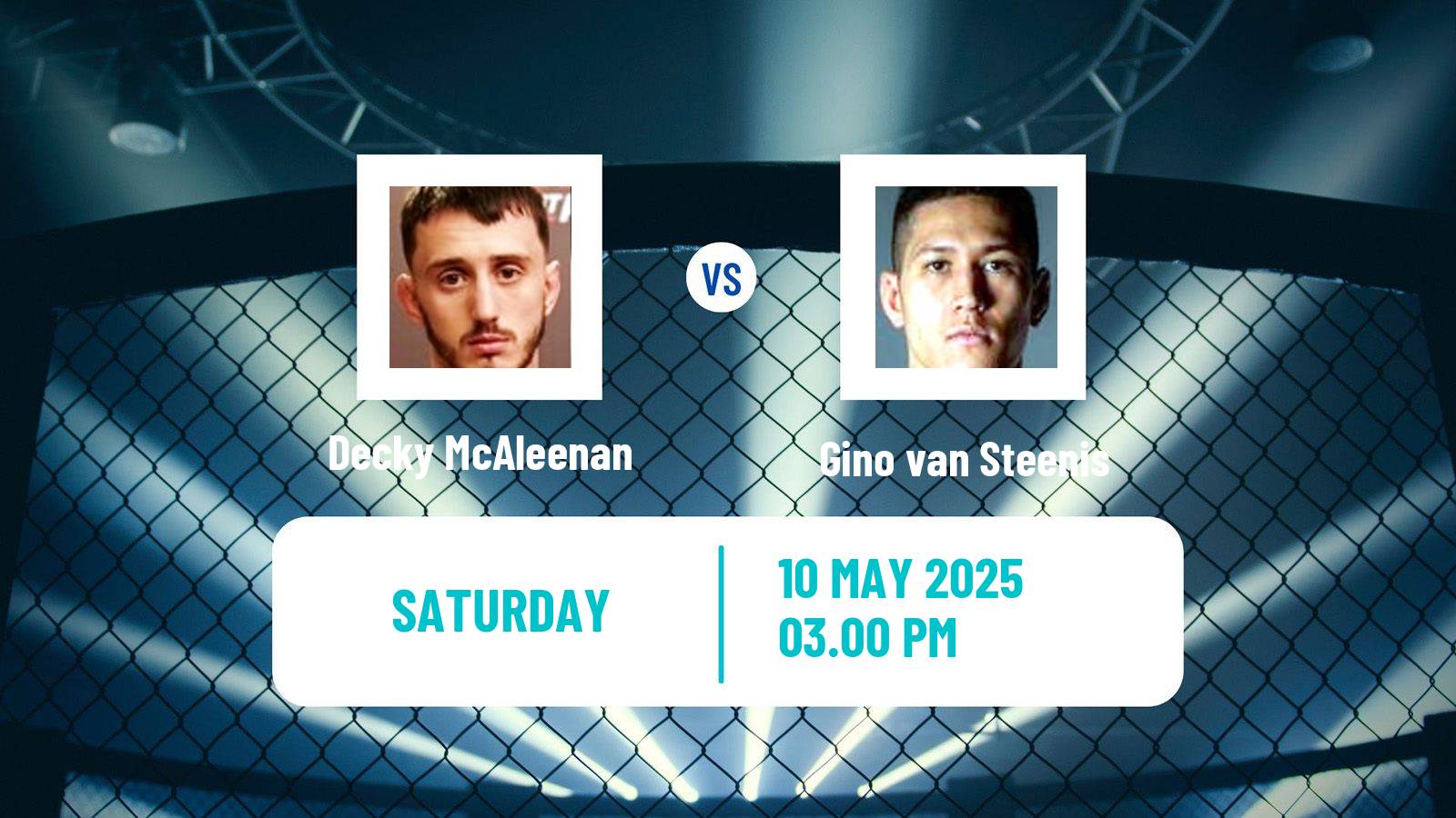 MMA Lightweight Pfl Europe Tournament Men Decky McAleenan - Gino van Steenis