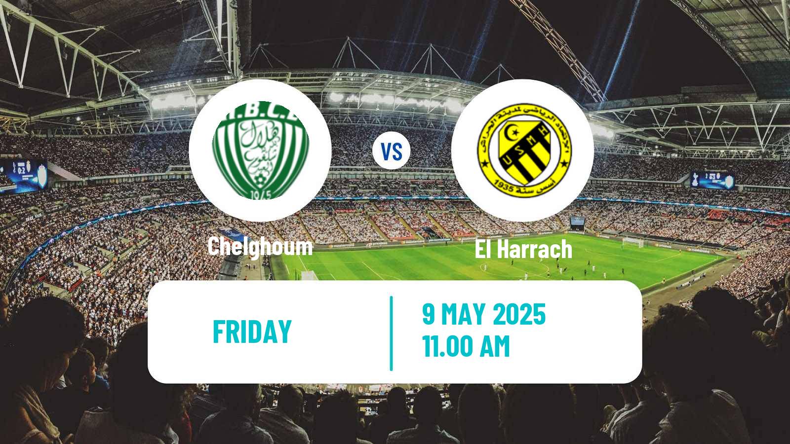 Soccer Algerian Ligue 2 Chelghoum - El Harrach