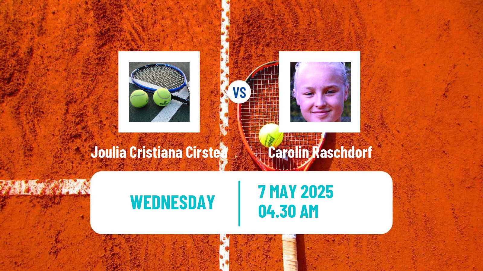 Tennis ITF W15 Bucharest 2 Women Joulia Cristiana Cirstea - Carolin Raschdorf