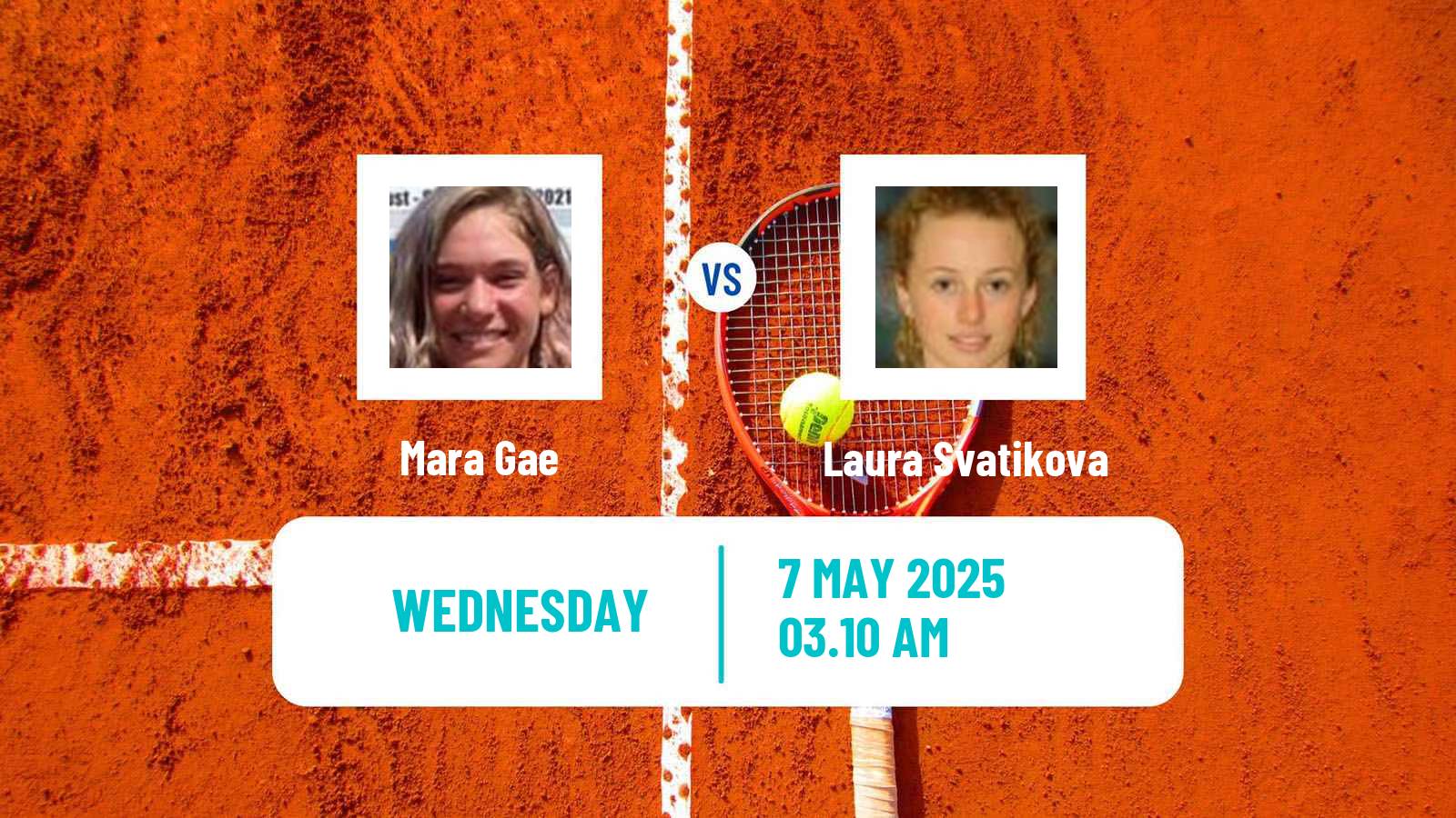 Tennis ITF W15 Bucharest 2 Women Mara Gae - Laura Svatikova