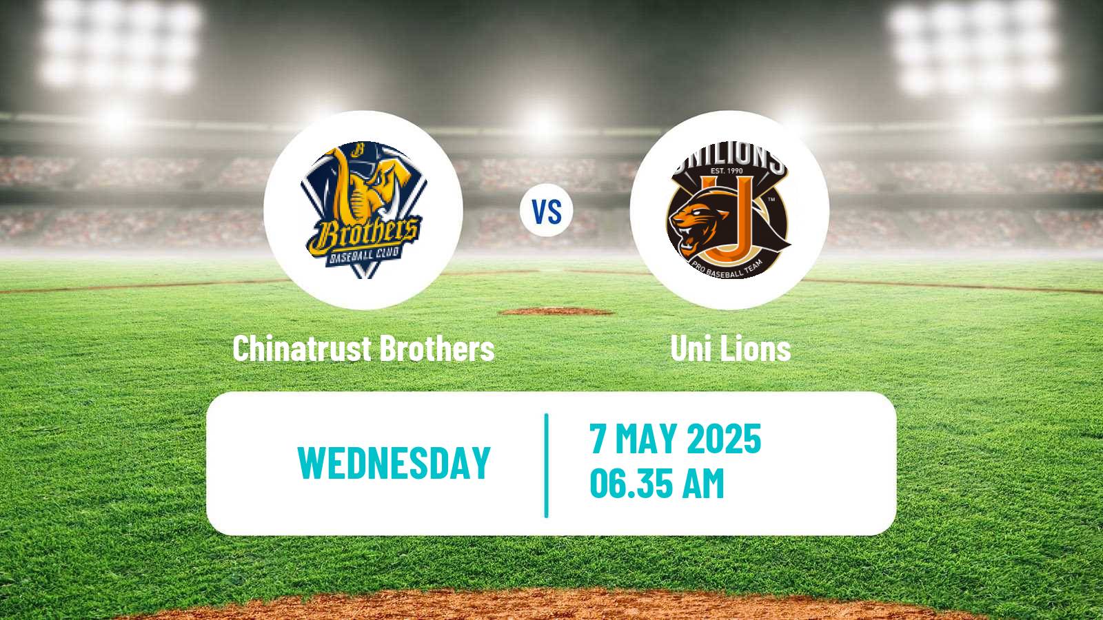 Baseball Taiwan CPBL Chinatrust Brothers - Uni Lions