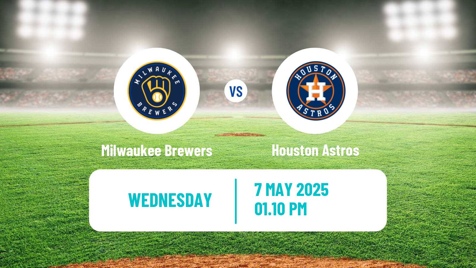Baseball MLB Milwaukee Brewers - Houston Astros