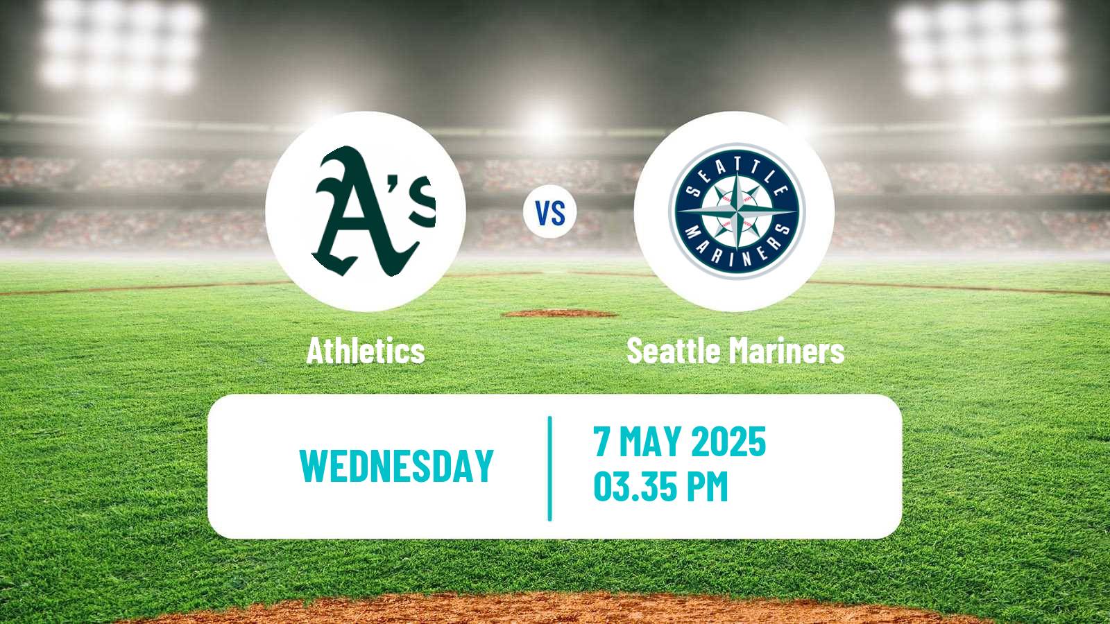 Baseball MLB Athletics - Seattle Mariners