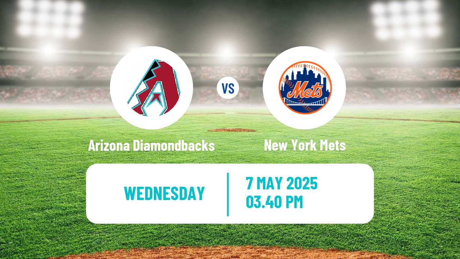 Baseball MLB Arizona Diamondbacks - New York Mets