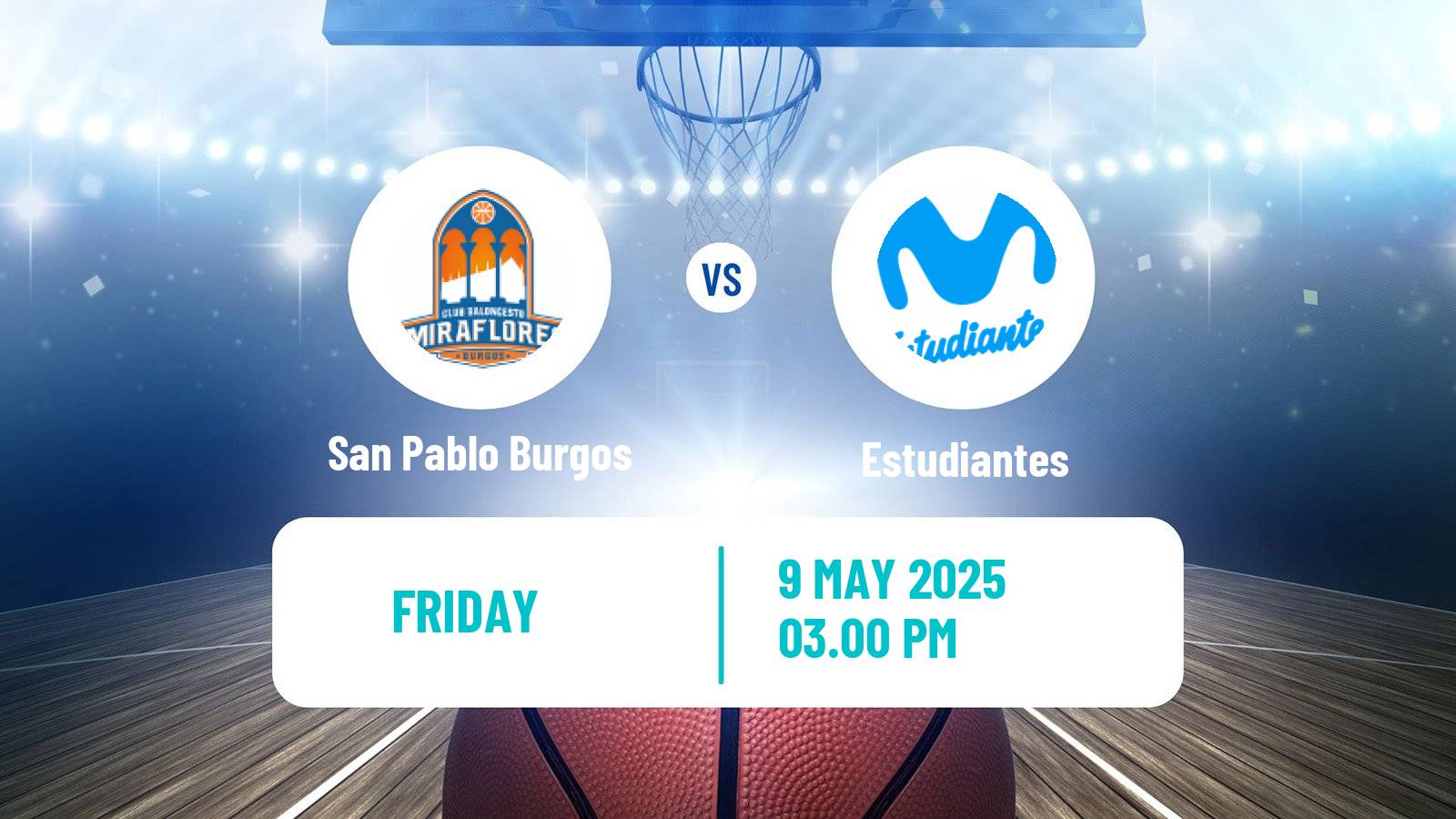 Basketball Spanish LEB Oro San Pablo Burgos - Estudiantes