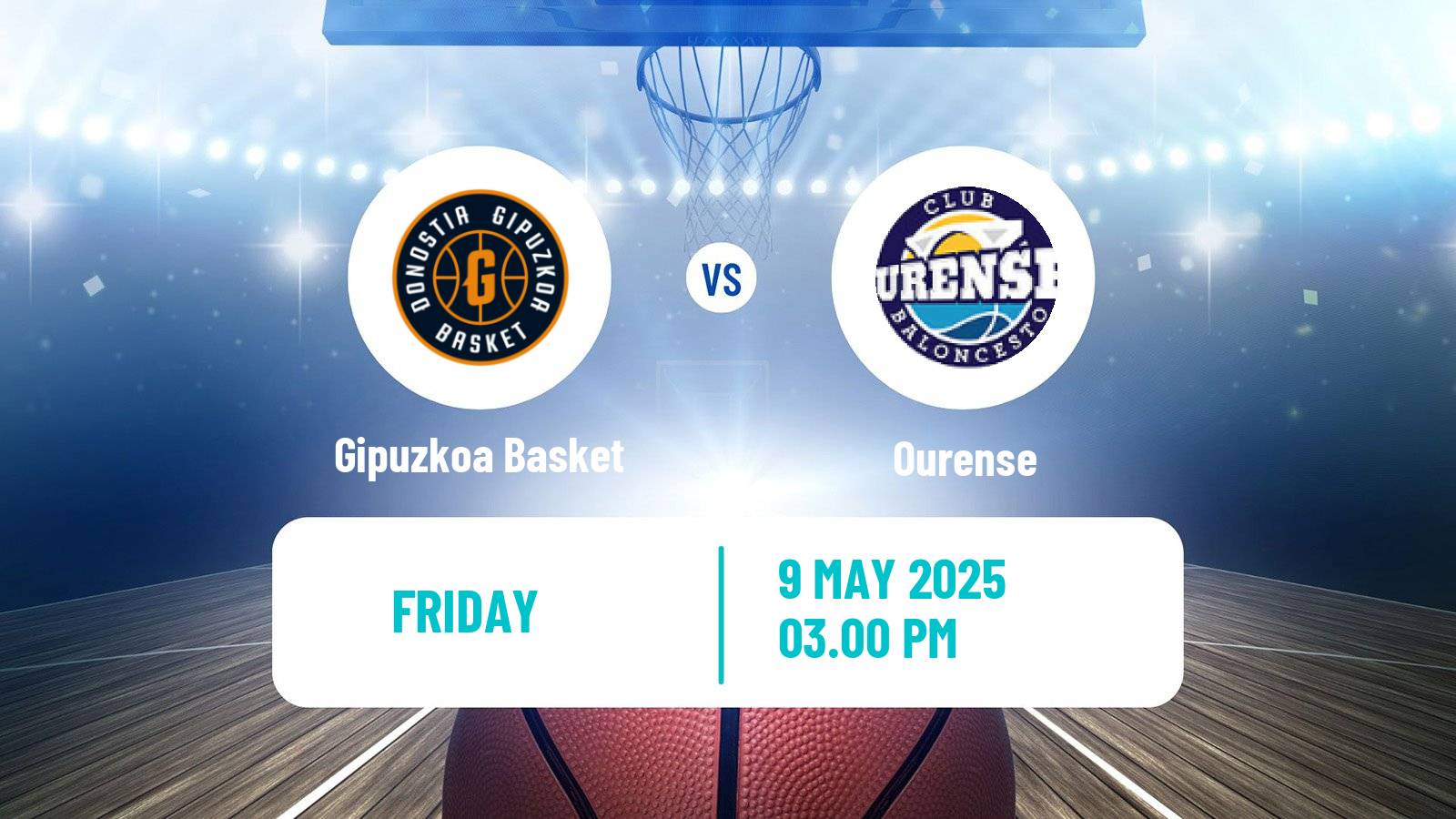 Basketball Spanish LEB Oro Gipuzkoa Basket - Ourense