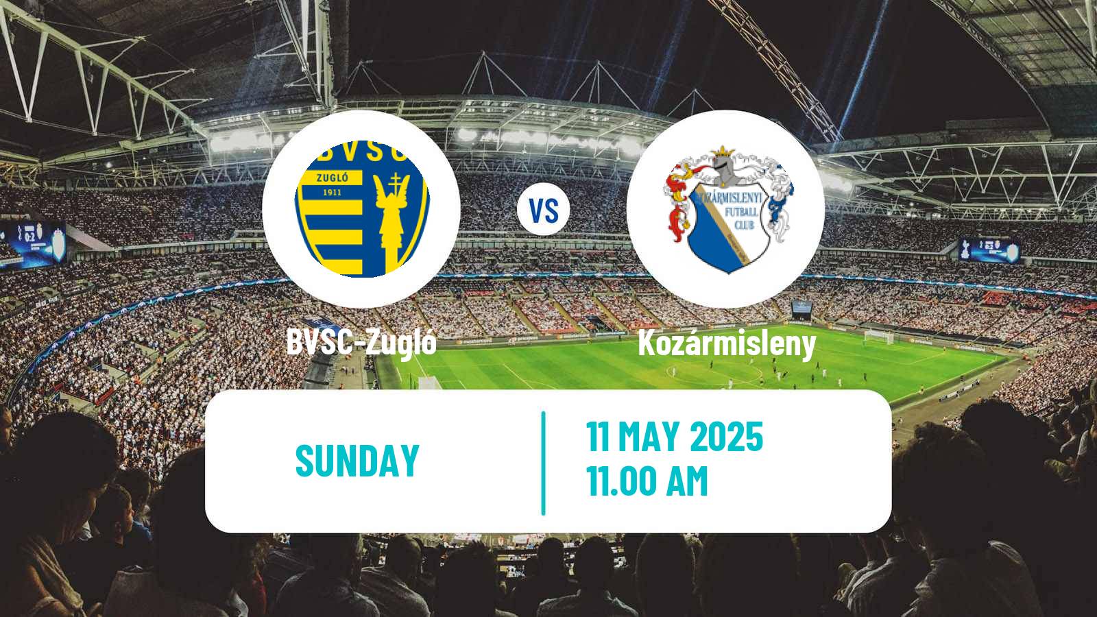 Soccer Hungarian NB II BVSC-Zugló - Kozármisleny