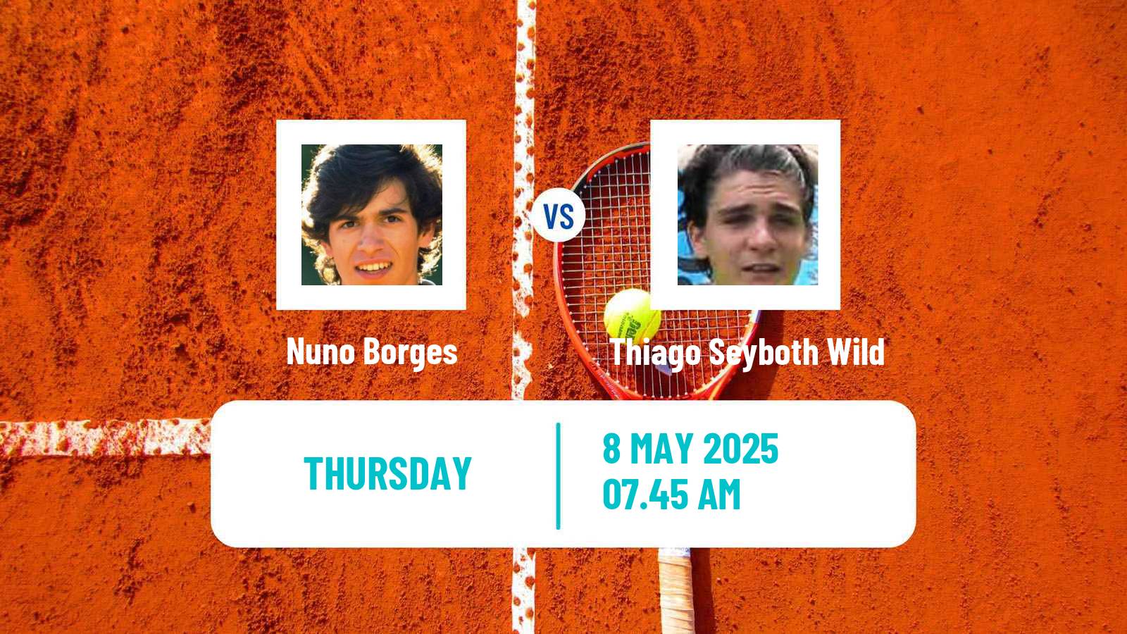 Tennis ATP Roma Nuno Borges - Thiago Seyboth Wild