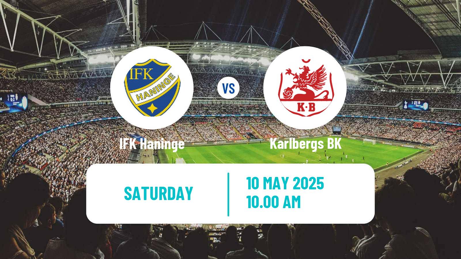 Soccer Swedish Division 1 Norra Haninge - Karlberg