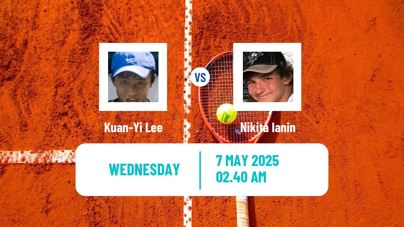Tennis ITF M25 Baotou Men Kuan-Yi Lee - Nikita Ianin