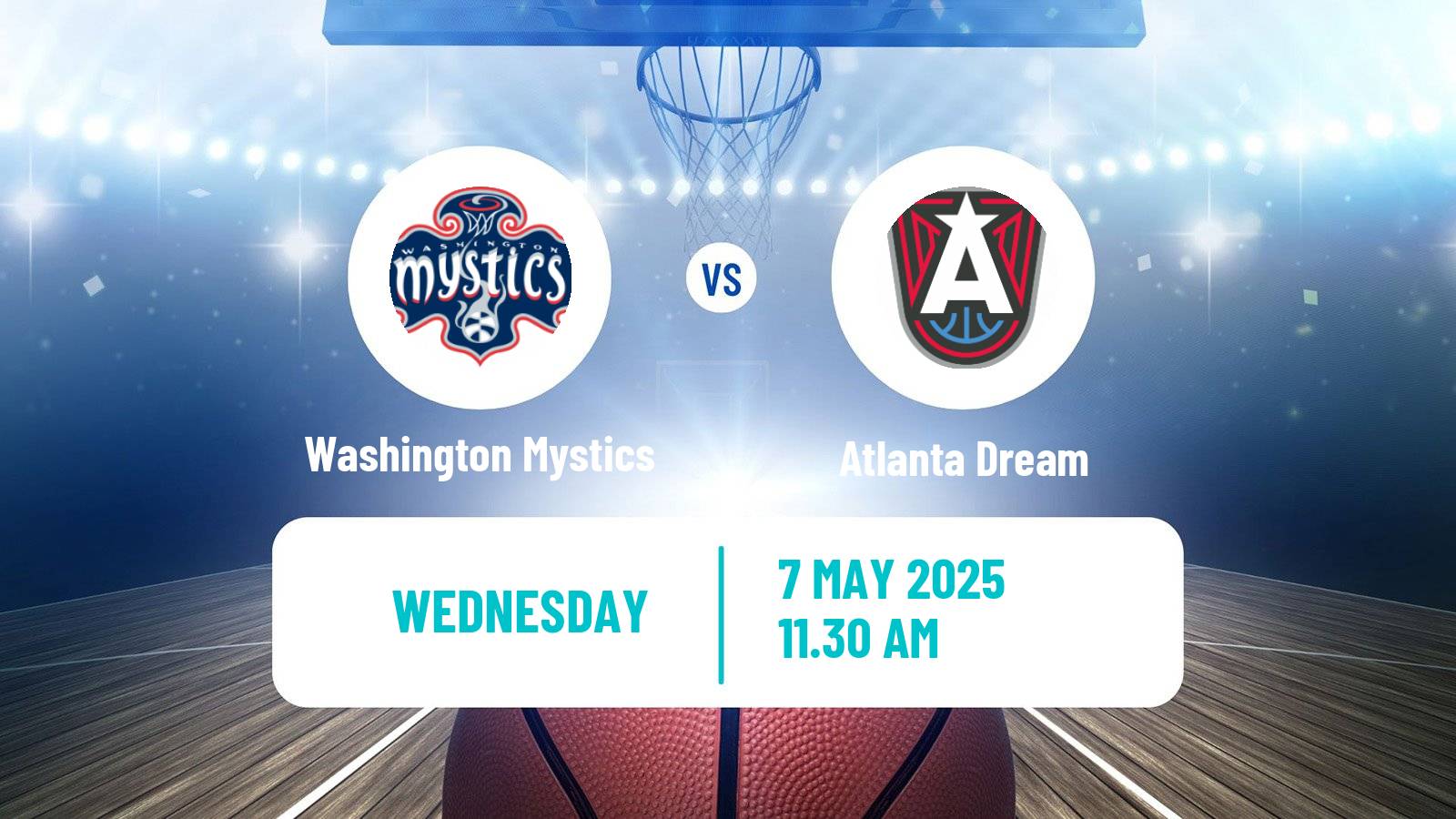 Basketball WNBA Washington Mystics - Atlanta Dream