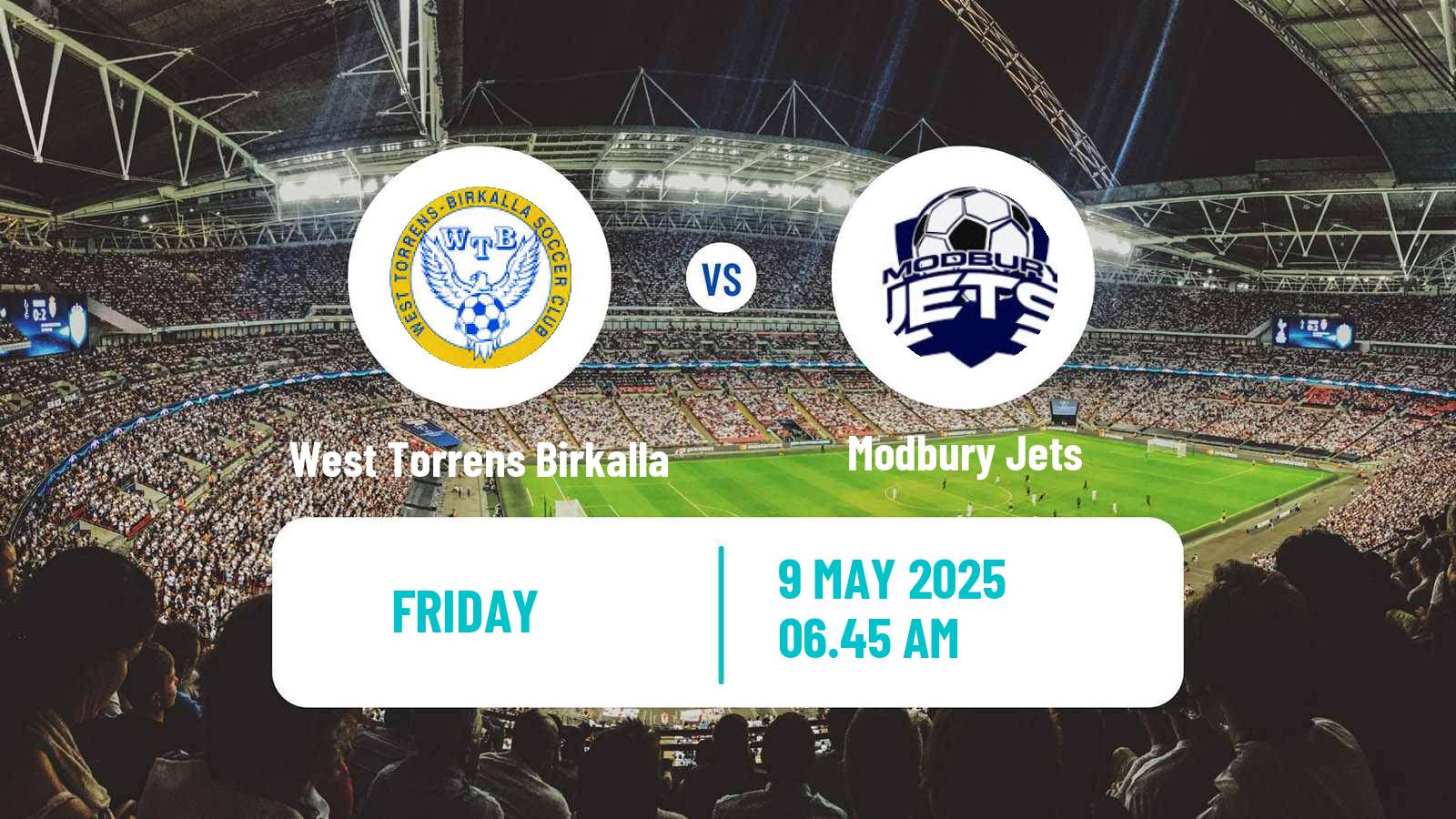 Soccer Australian NPL South Australian West Torrens Birkalla - Modbury Jets