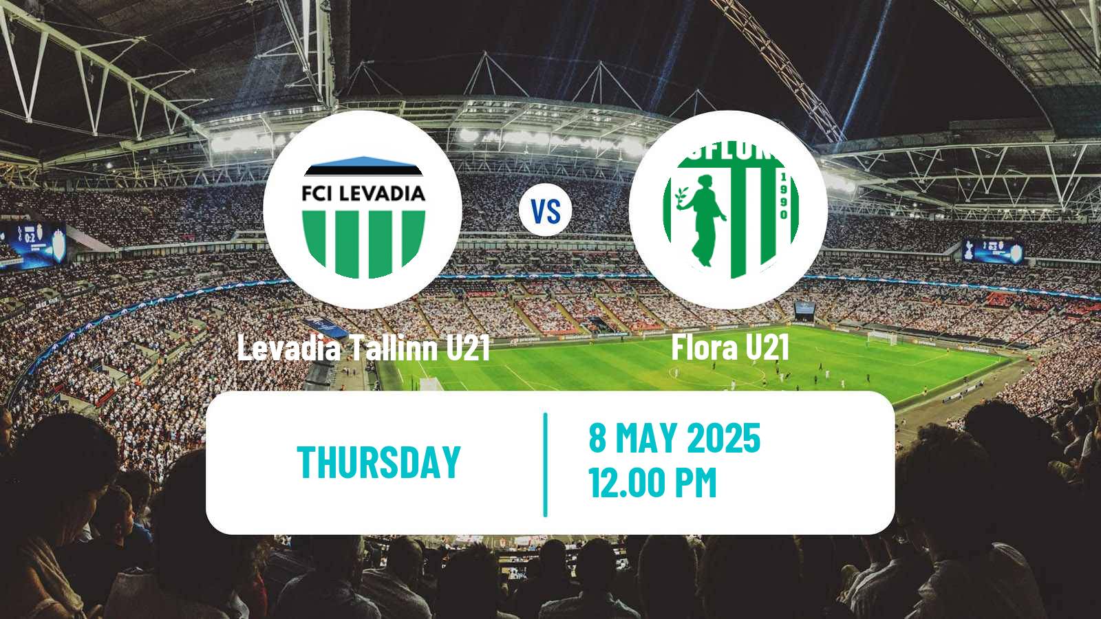 Soccer Estonian Esiliiga Levadia Tallinn U21 - Flora U21