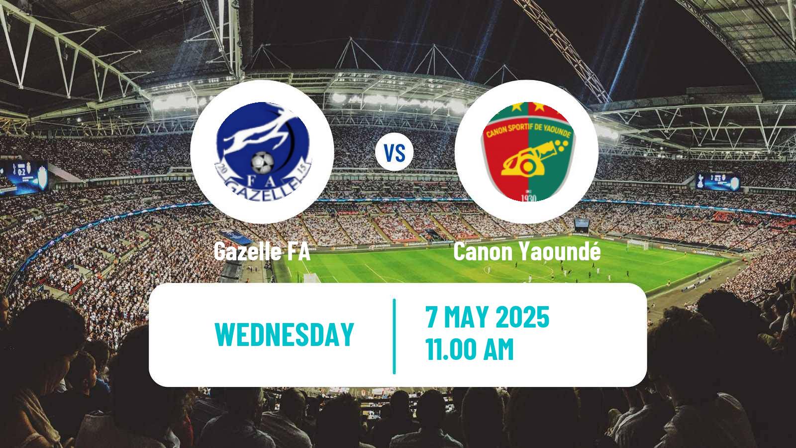 Soccer Cameroon Elite One Gazelle - Canon Yaoundé