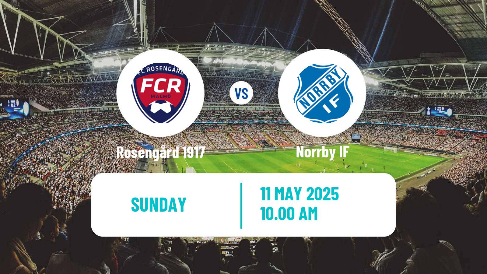 Soccer Swedish Division 1 Södra Rosengård 1917 - Norrby