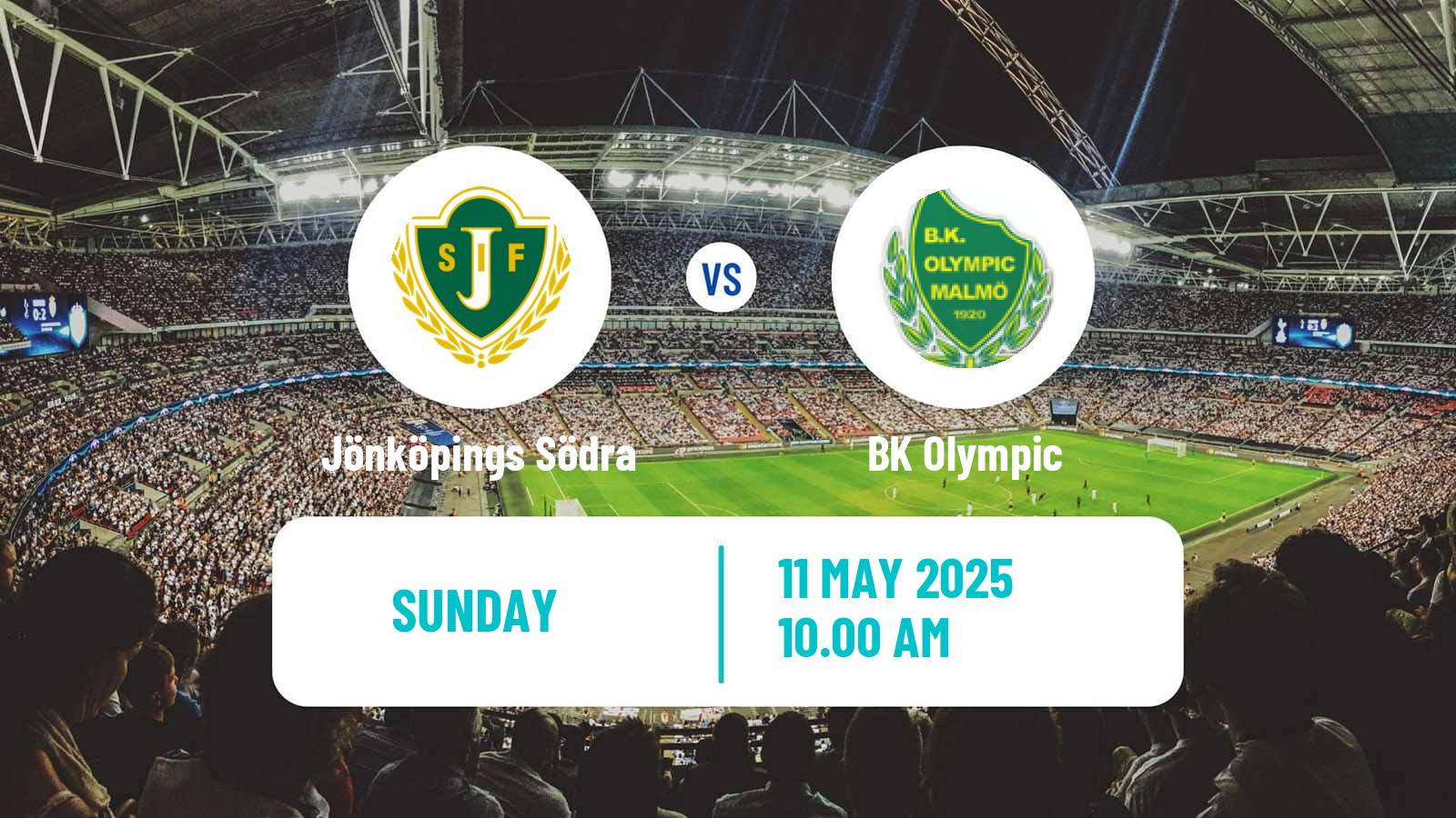 Soccer Swedish Division 1 Södra Jönköpings Södra - Olympic