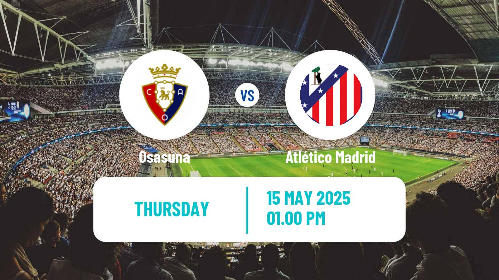 Soccer Spanish LaLiga Osasuna - Atlético Madrid