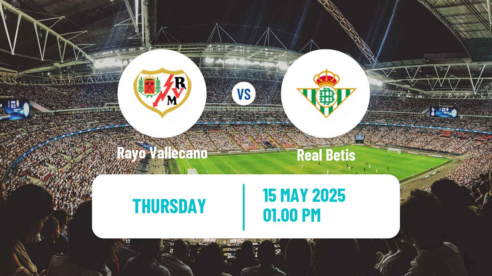 Soccer Spanish LaLiga Rayo Vallecano - Betis
