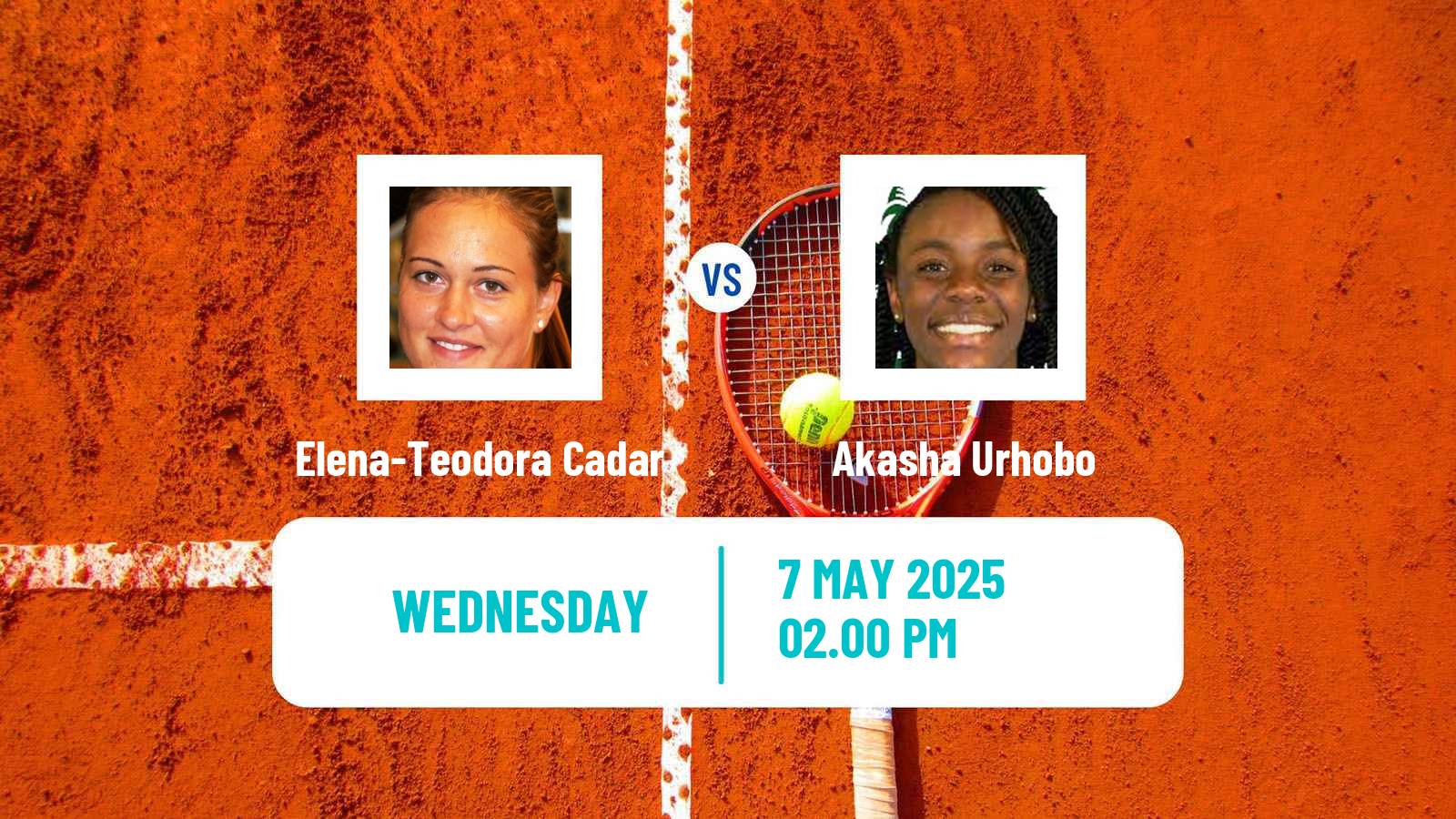 Tennis ITF W35 Boca Raton Fl 3 Women Elena-Teodora Cadar - Akasha Urhobo