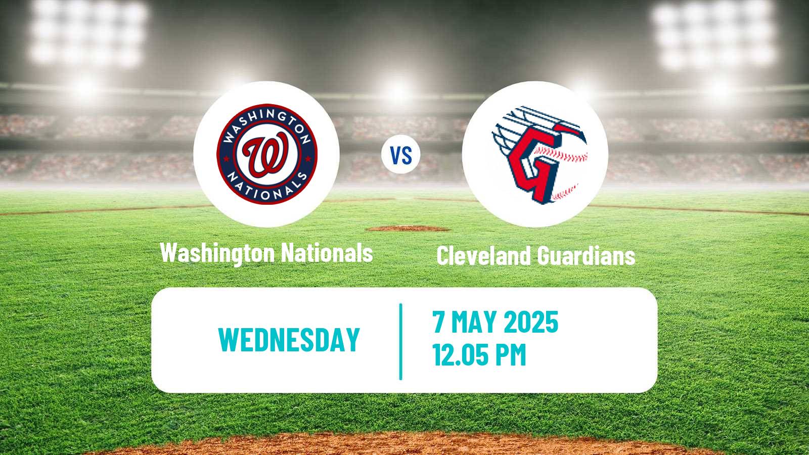 Baseball MLB Washington Nationals - Cleveland Guardians