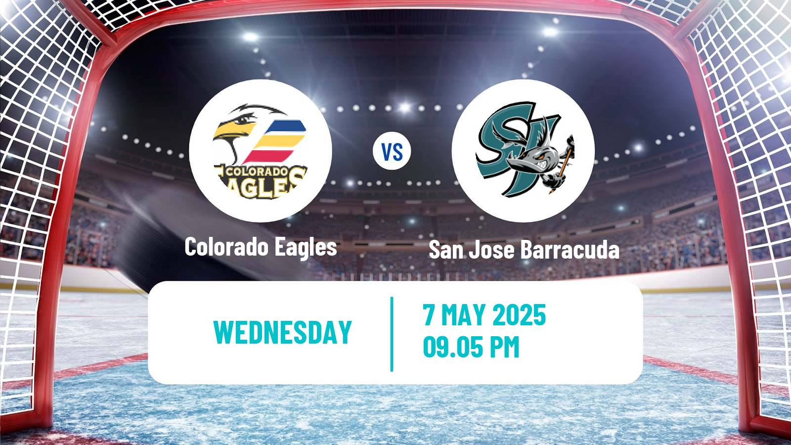 Hockey AHL Colorado Eagles - San Jose Barracuda