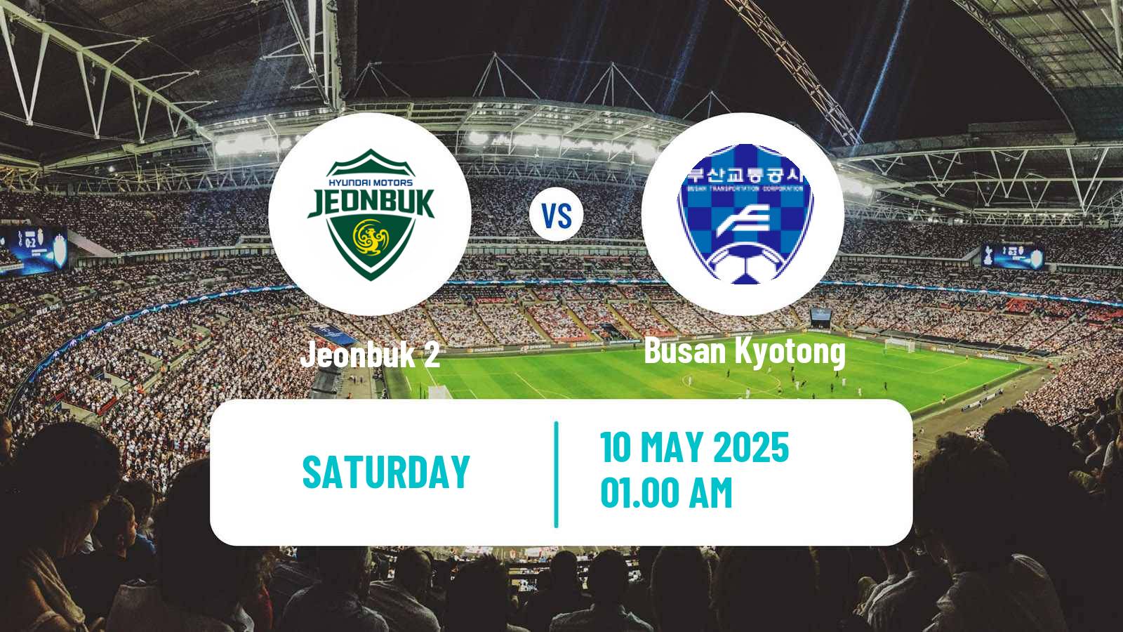 Soccer South Korean K3 League Jeonbuk 2 - Busan Kyotong