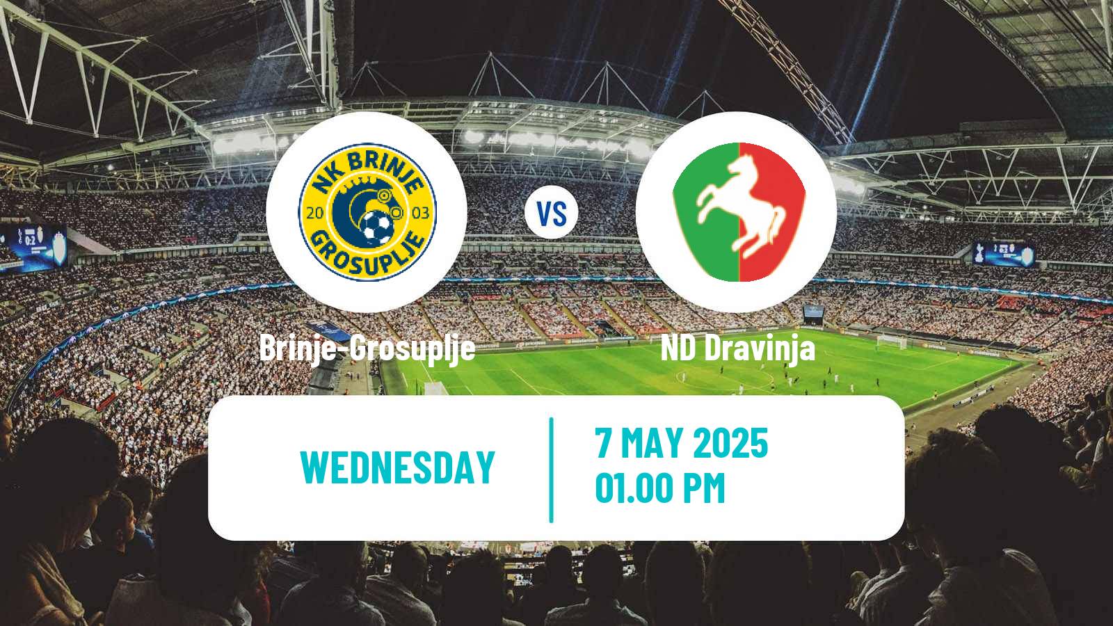 Soccer Slovenian 2 SNL Brinje-Grosuplje - Dravinja