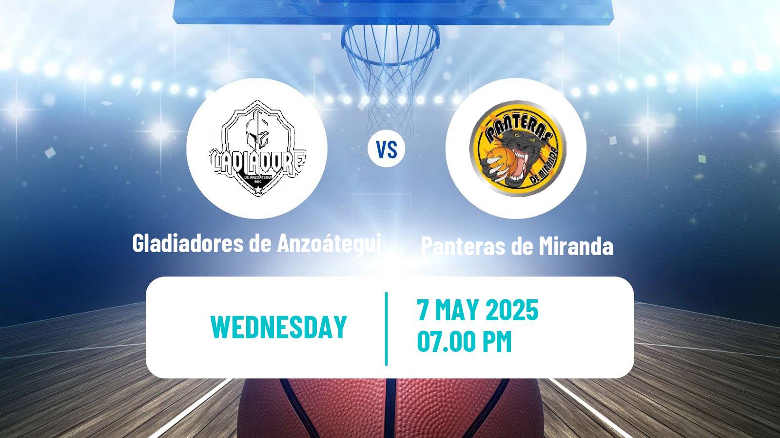 Basketball Venezuelan Superliga Basketball Gladiadores de Anzoátegui - Panteras de Miranda