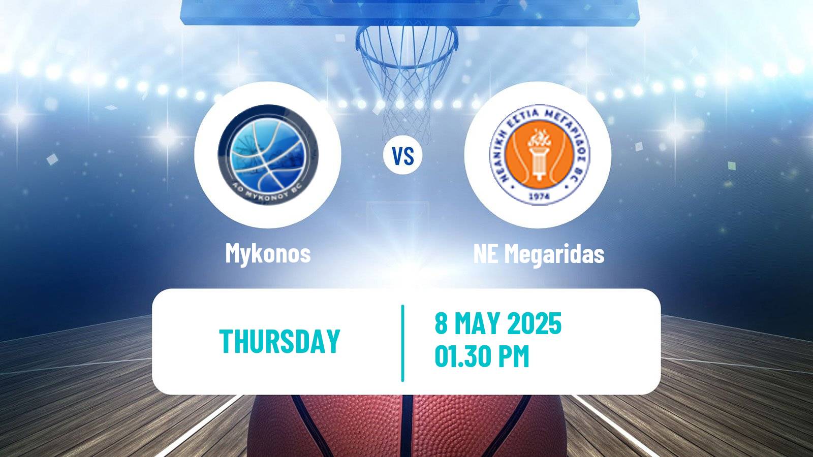 Basketball Greek Elite League Basketball Mykonos - Megaridas