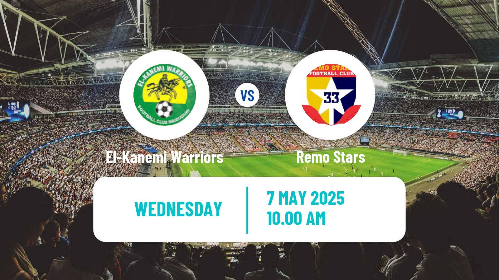 Soccer Nigerian Premier League El-Kanemi Warriors - Remo Stars