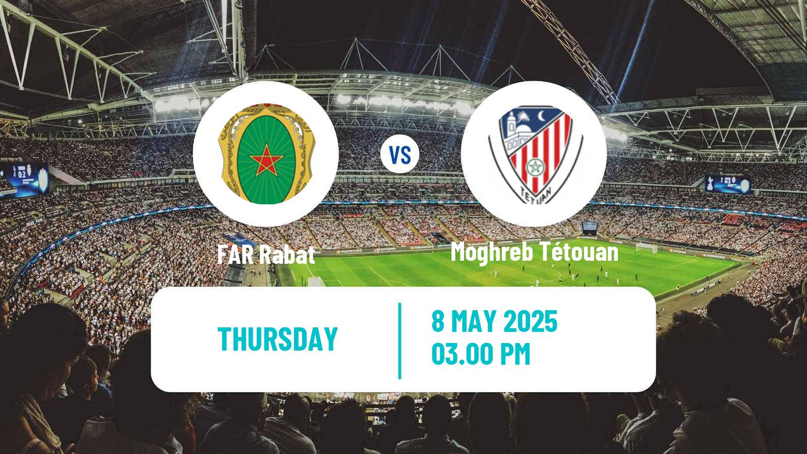 Soccer Moroccan Botola FAR Rabat - Moghreb Tétouan