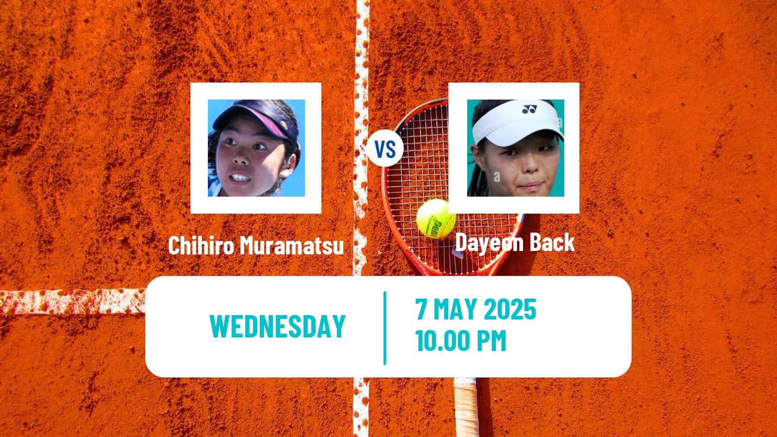 Tennis ITF W35 Goyang 2 Women Chihiro Muramatsu - Dayeon Back