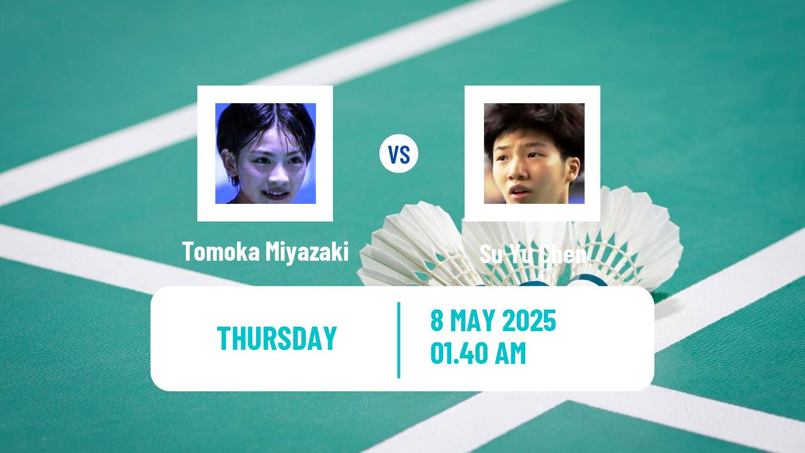 Badminton BWF World Tour Taipei Open Women Tomoka Miyazaki - Su Yu Chen