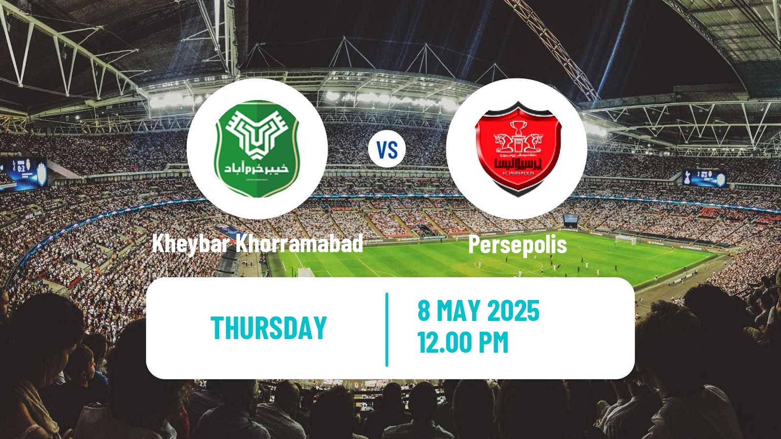 Soccer Iran Pro League Kheybar Khorramabad - Persepolis