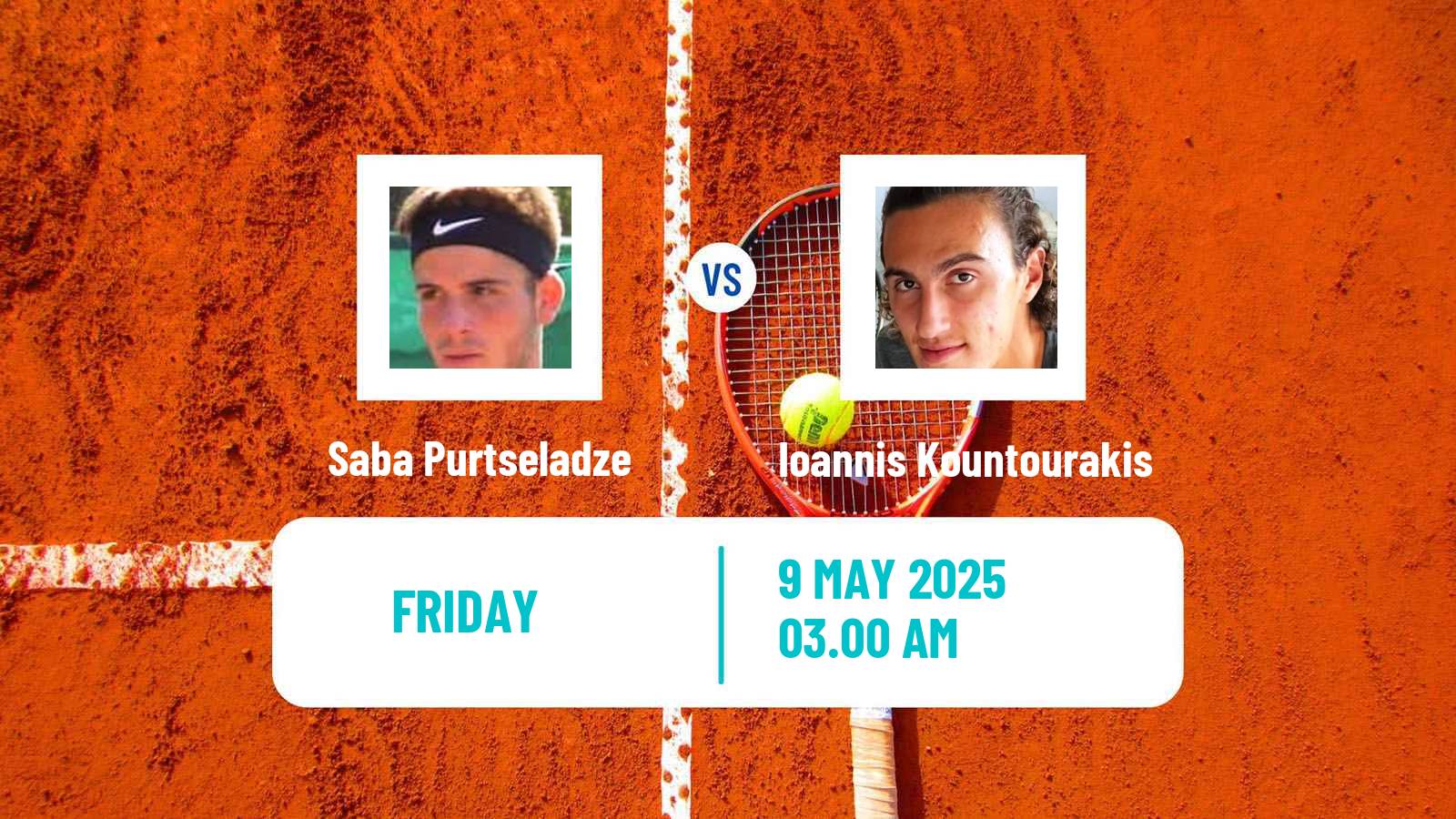 Tennis ITF M15 Heraklion 4 Men Saba Purtseladze - Ioannis Kountourakis