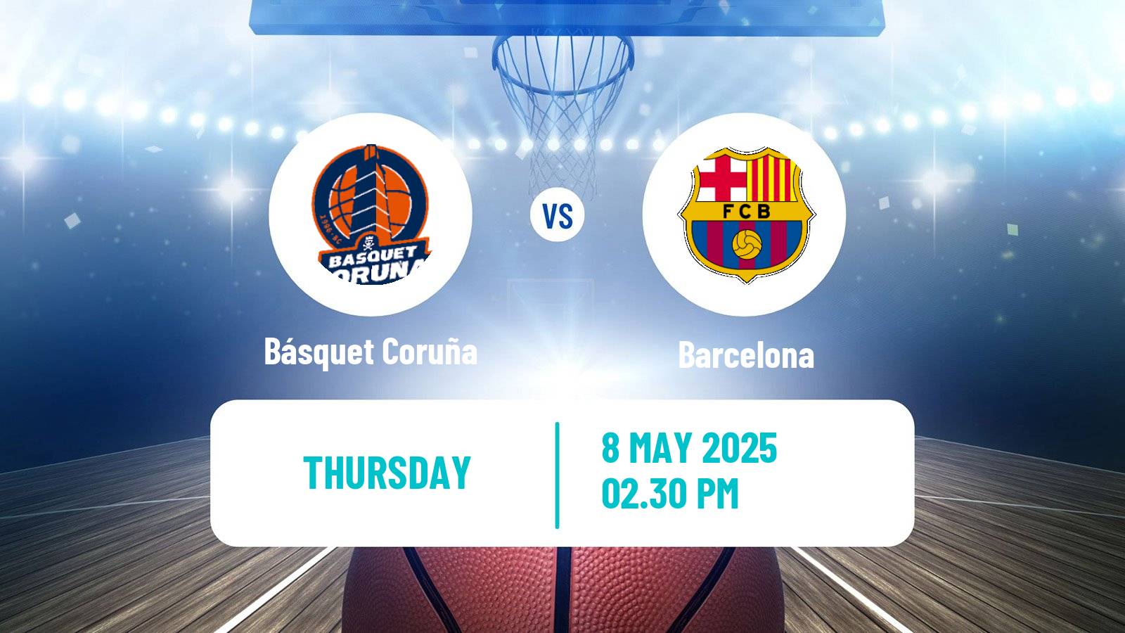 Basketball Spanish ACB League Básquet Coruña - Barcelona