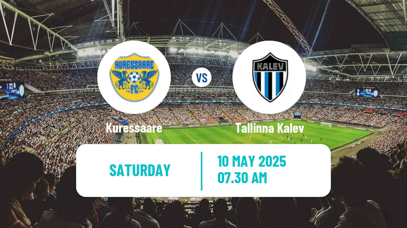 Soccer Estonian Meistriliiga Kuressaare - Tallinna Kalev