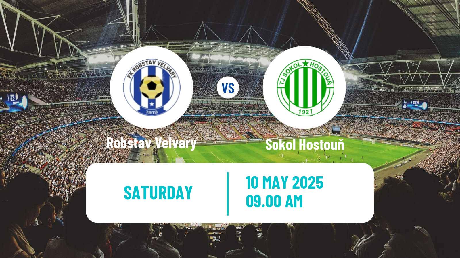 Soccer Czech CFL Group A Robstav Velvary - Sokol Hostouň
