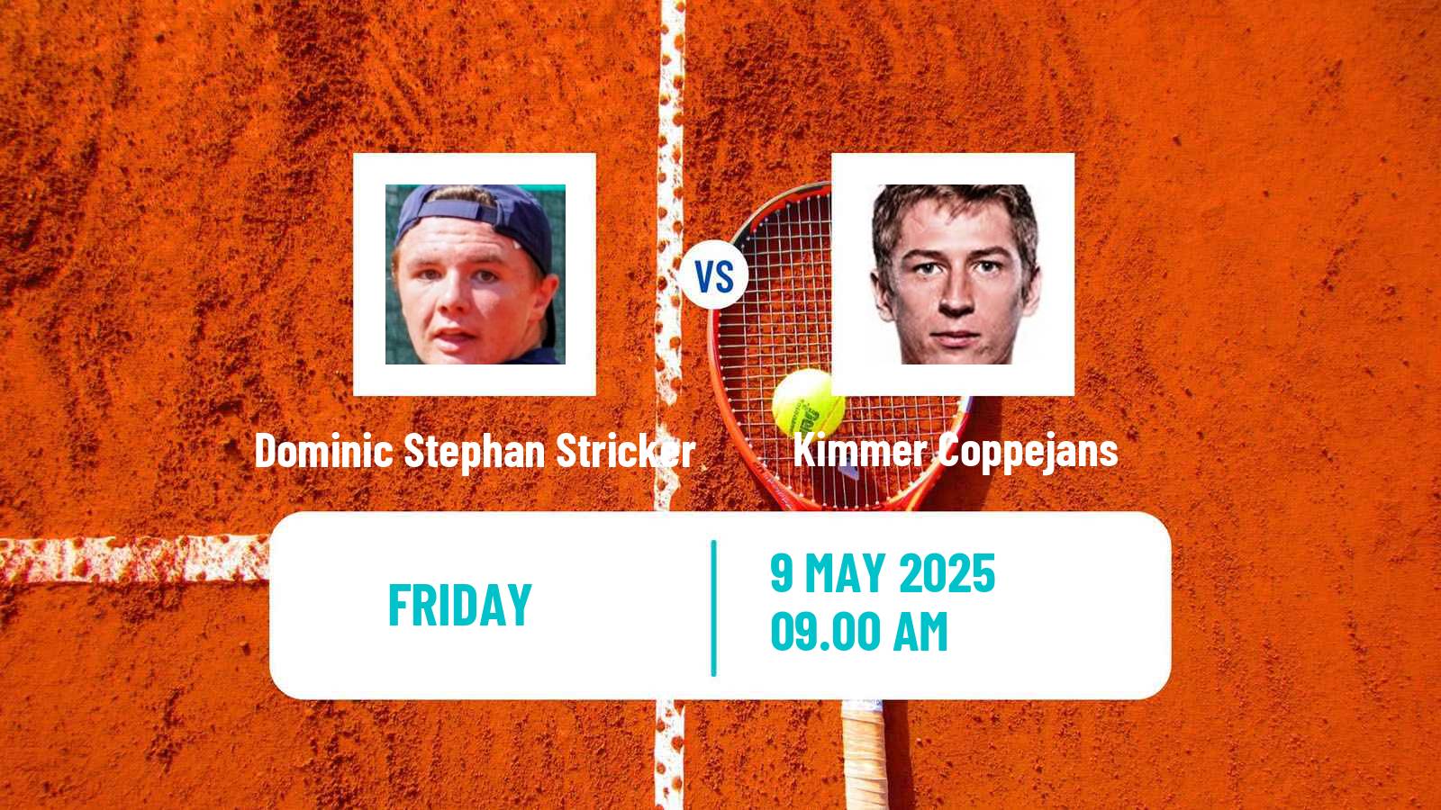 Tennis Francavilla Challenger Men Dominic Stephan Stricker - Kimmer Coppejans