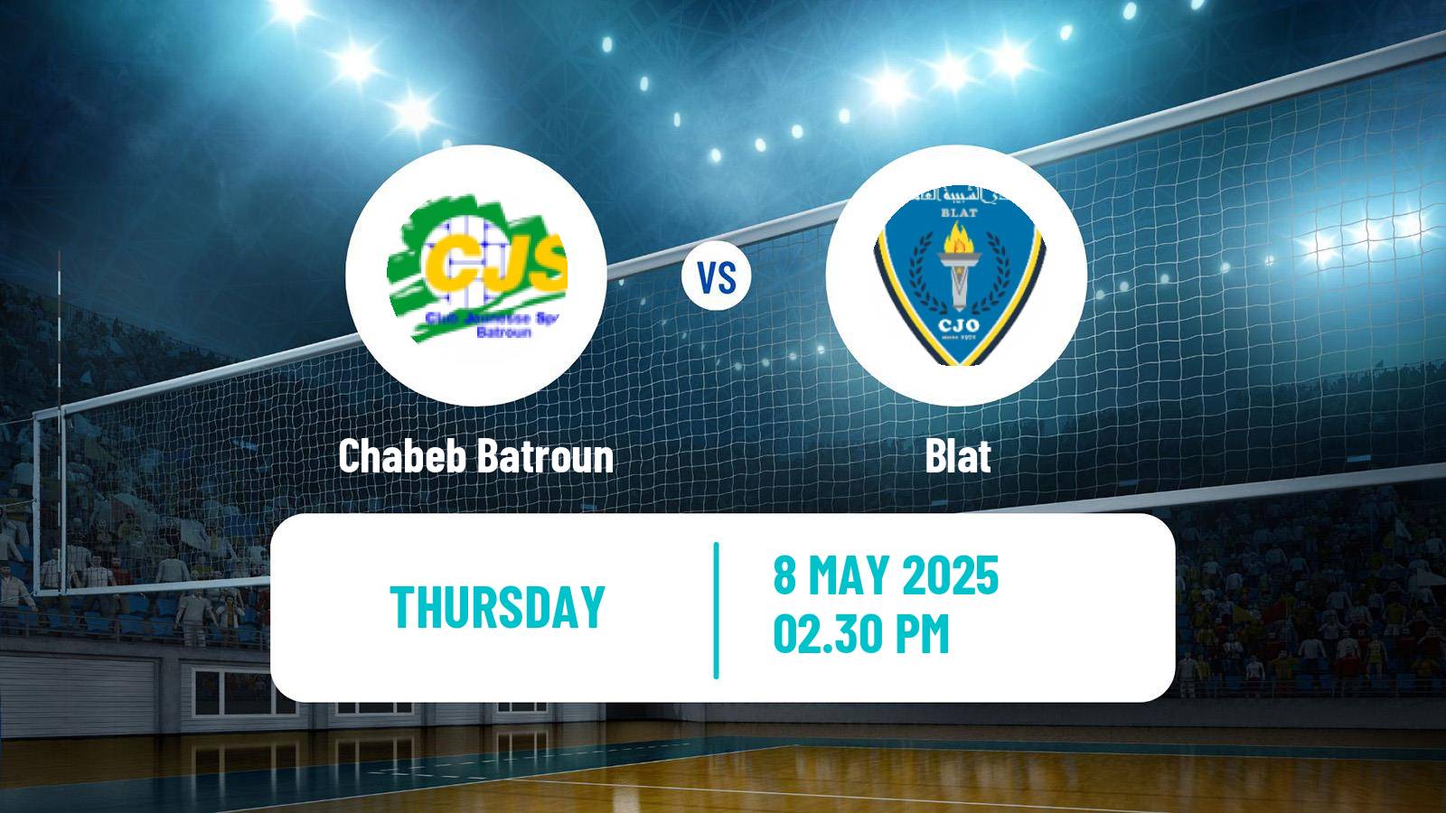 Volleyball Lebanese 1st Division Volleyball Chabeb Batroun - Blat