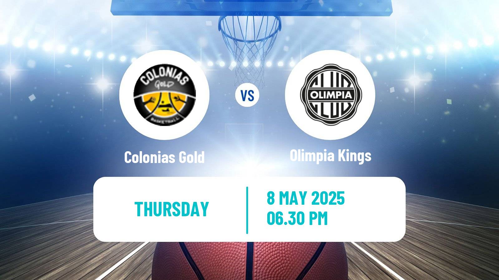 Basketball Paraguayan LNB Basketball Colonias Gold - Olimpia Kings