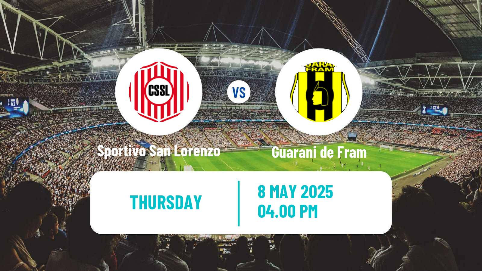Soccer Paraguayan Division Intermedia Sportivo San Lorenzo - Guarani de Fram