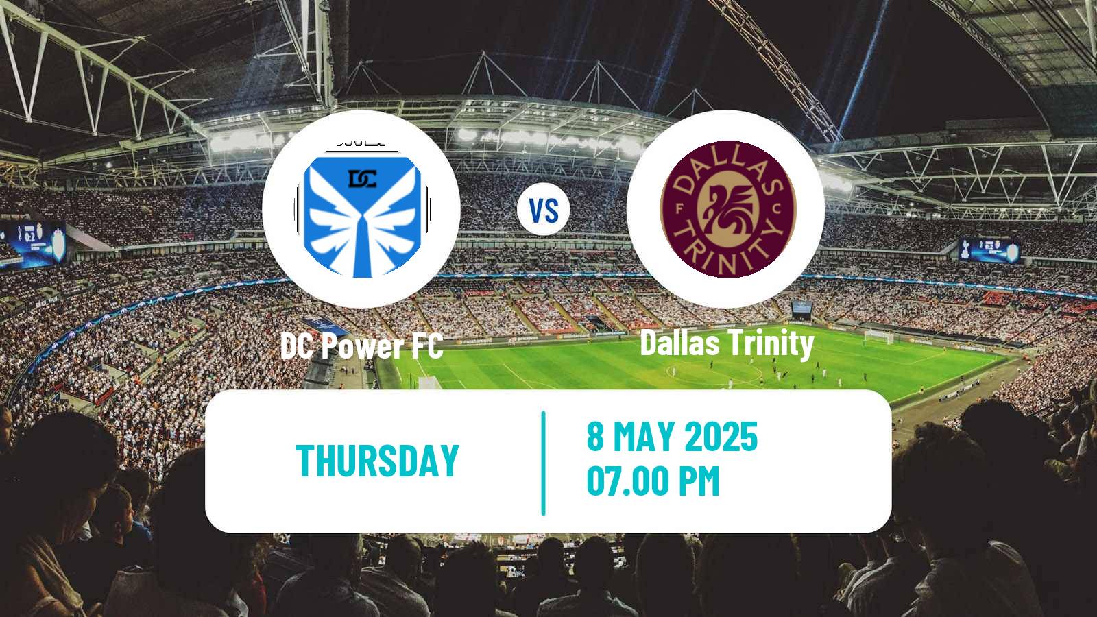 Soccer USL Super League Women DC Power - Dallas Trinity